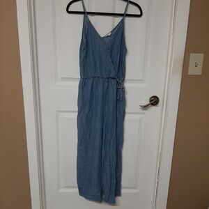 Sienna sky denim jumpsuit wide legs size M